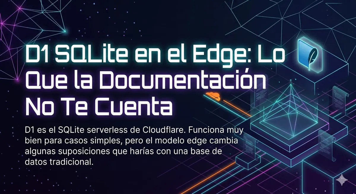 D1 SQLite en el Edge: Lo Que la Documentación No Te Cuenta