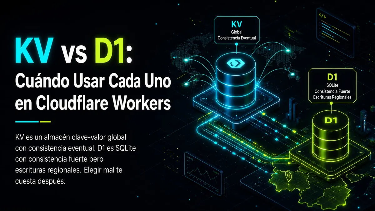 KV vs D1: Cuándo Usar Cada Uno en Cloudflare Workers