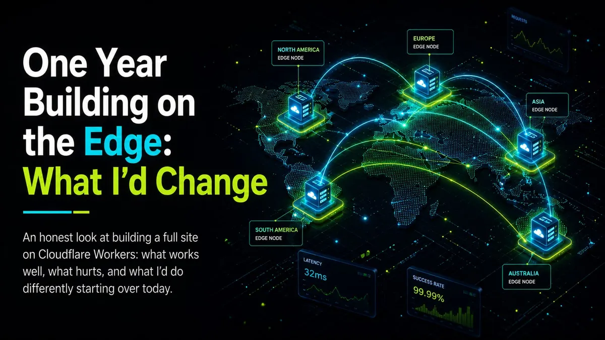 One Year Building on the Edge: What I'd Change