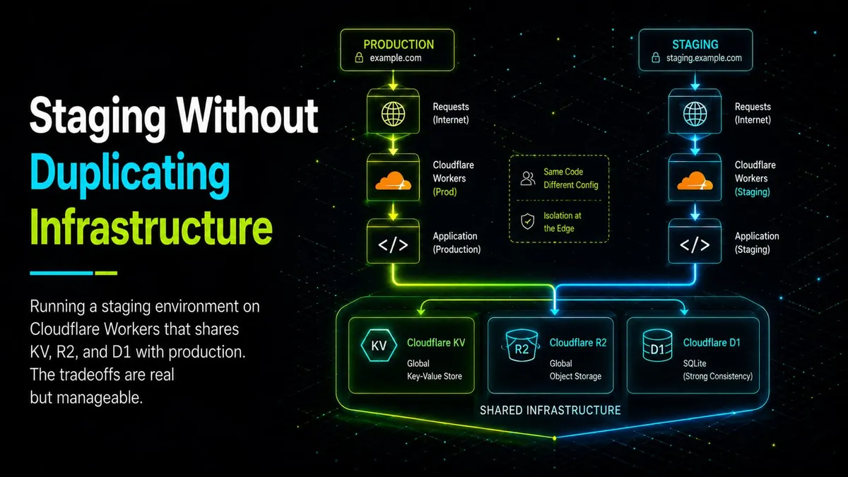 Staging Without Duplicating Infrastructure